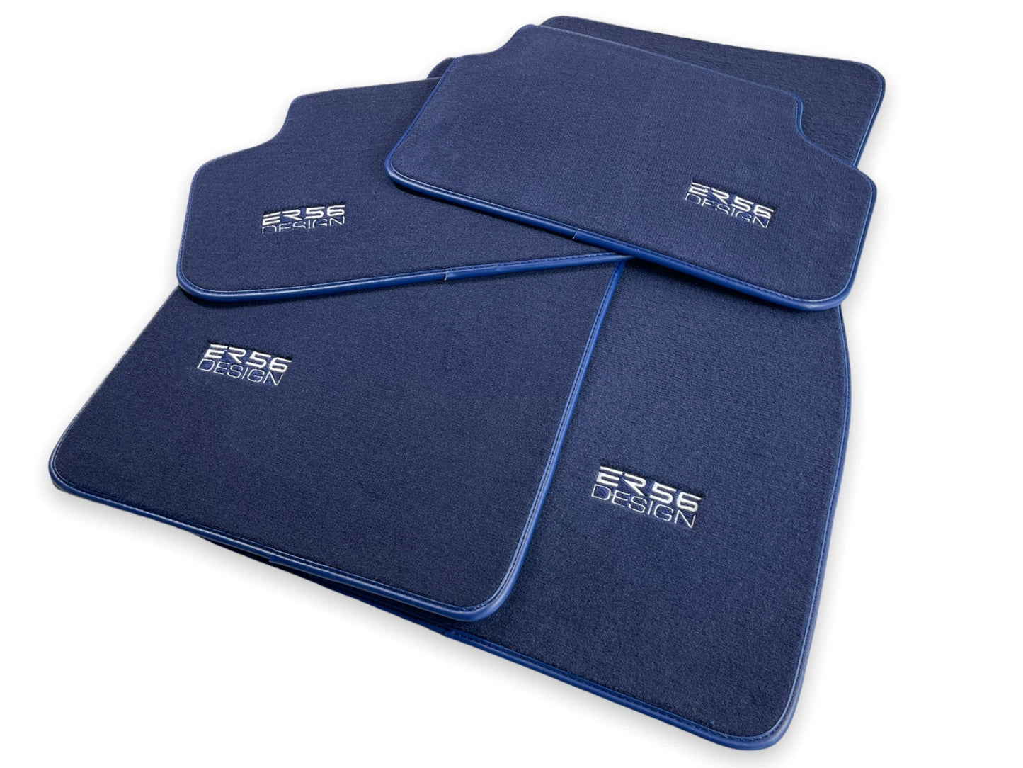 Floor Mats for BMW M Vehicles ER56 Design Dark Blue LHD (1990-2022)