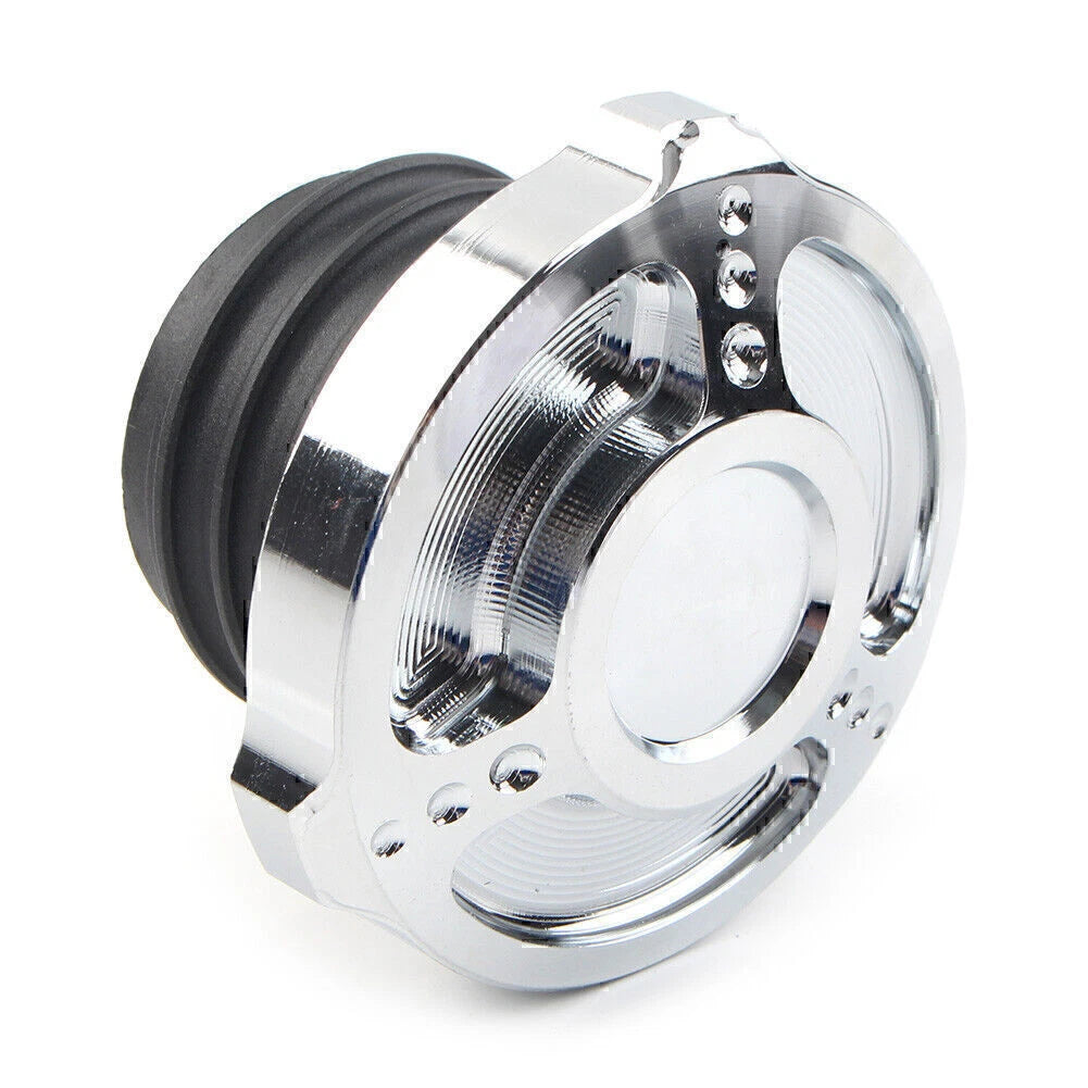Aluminum Fuel Gas Tank Cap Cover for Harley Sportster Touring Softail Dyna (92-17)