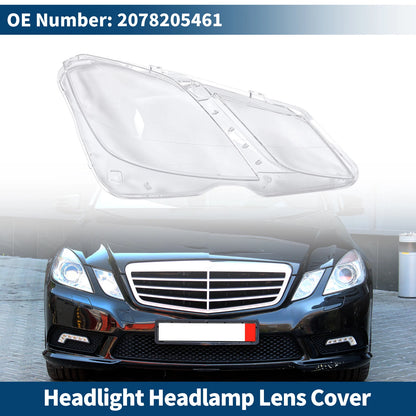 Car Front Right Headlight Lens Cover for Mercedes-Benz E350 (2009-2016)