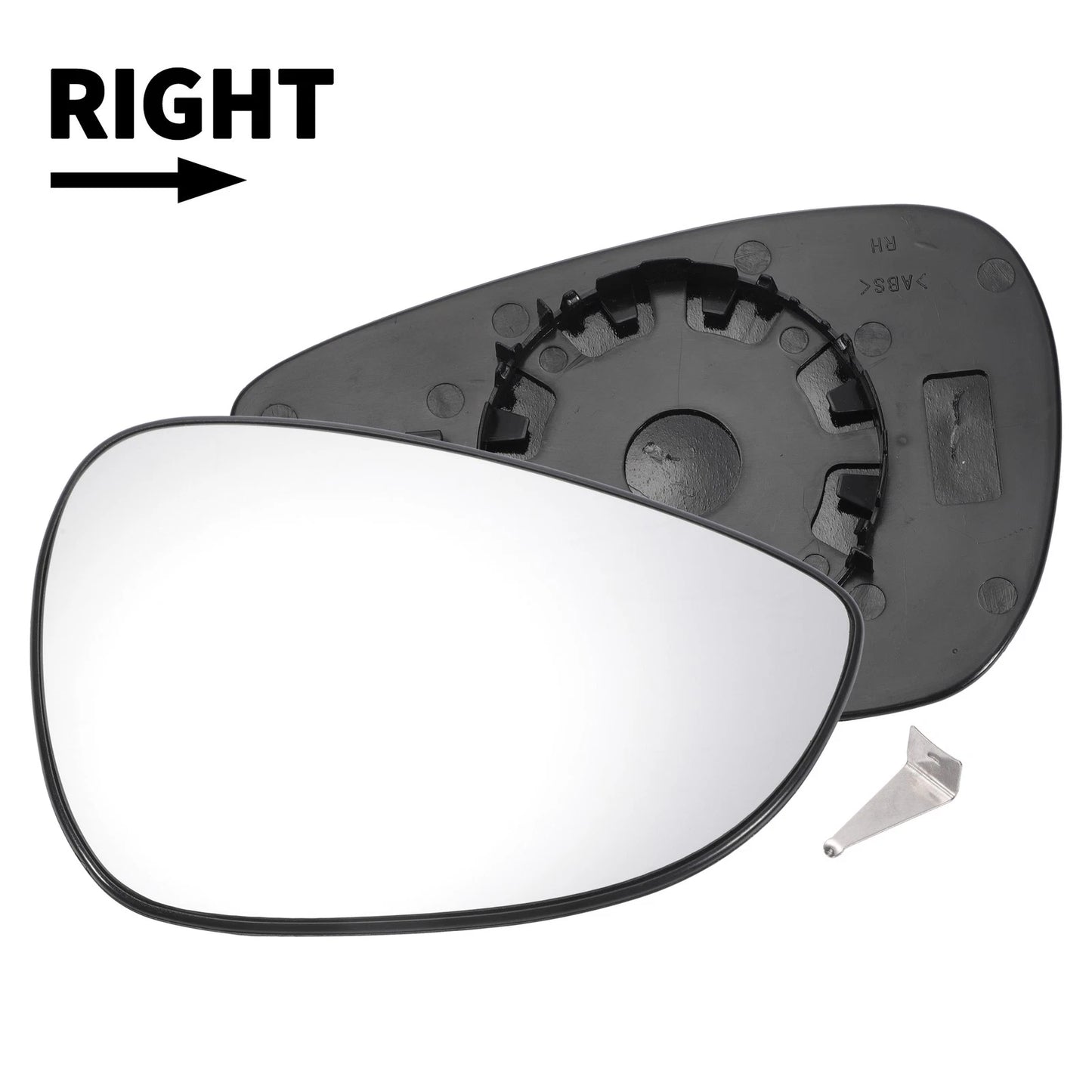 Right Side White Convex Mirror Glass for Ford B Max (2012-2018)