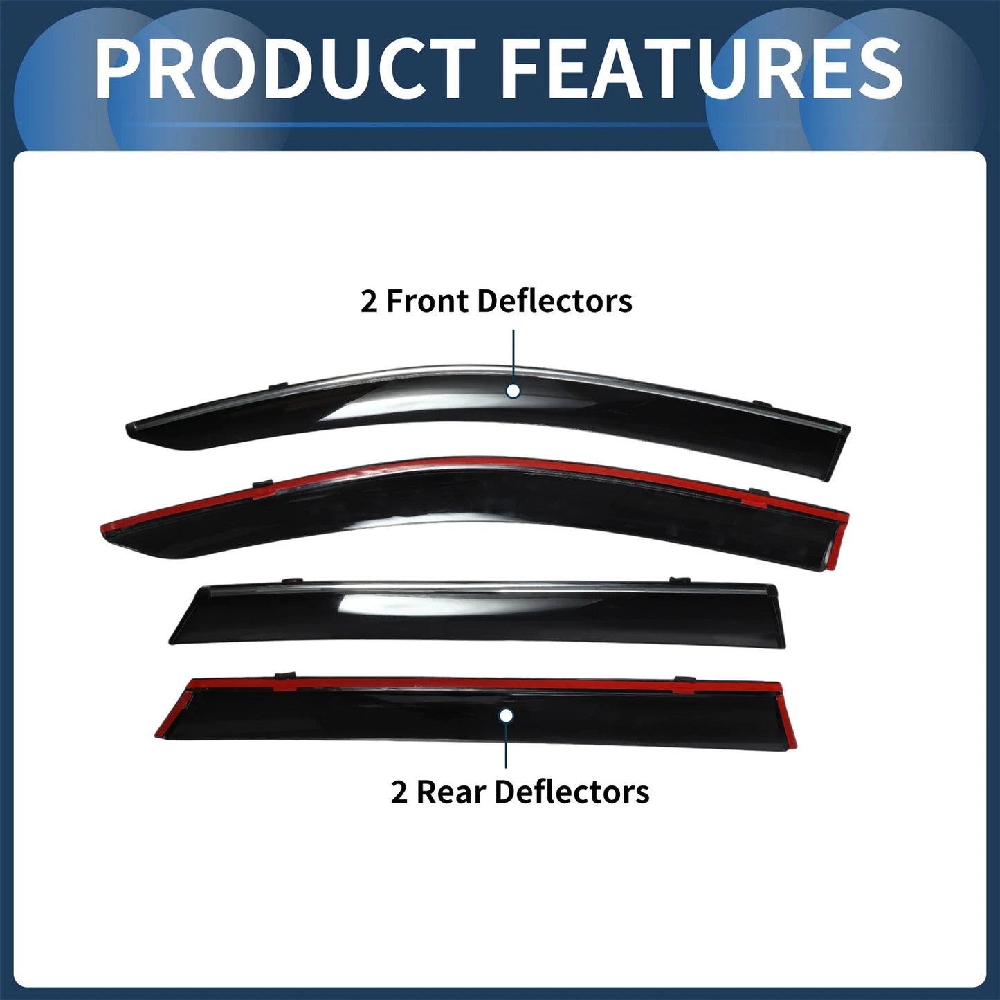 Window Deflectors 1 Set for Subaru Outback (2020)