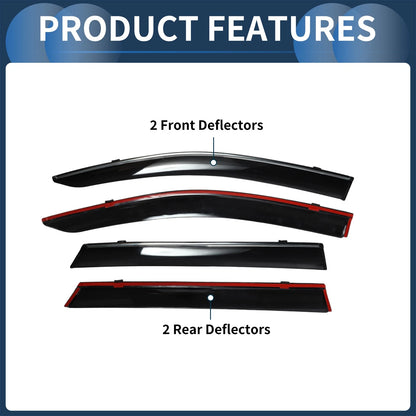 Window Deflectors 1 Set for Subaru Outback (2020)