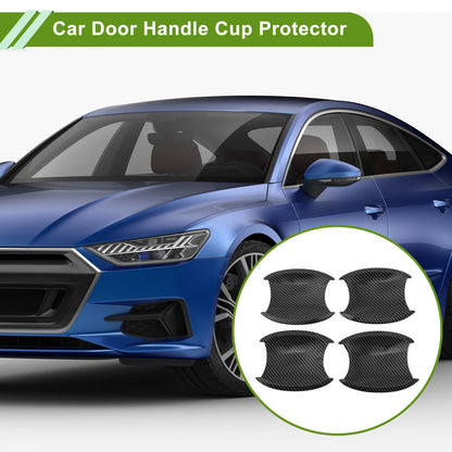 Carbon Fiber Black Door Handle Cup Protectors for Honda CR-V 2007-2011