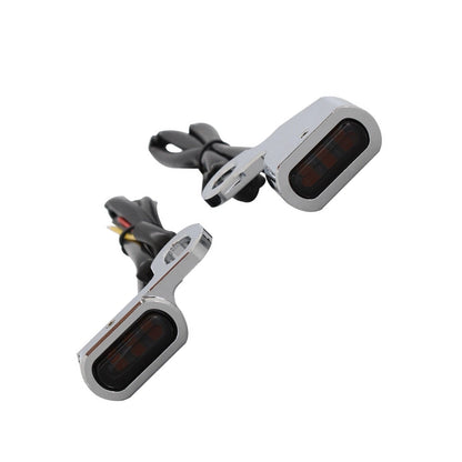 2 x Front Turn Signal Lights for Harley Softail (2000-2014)