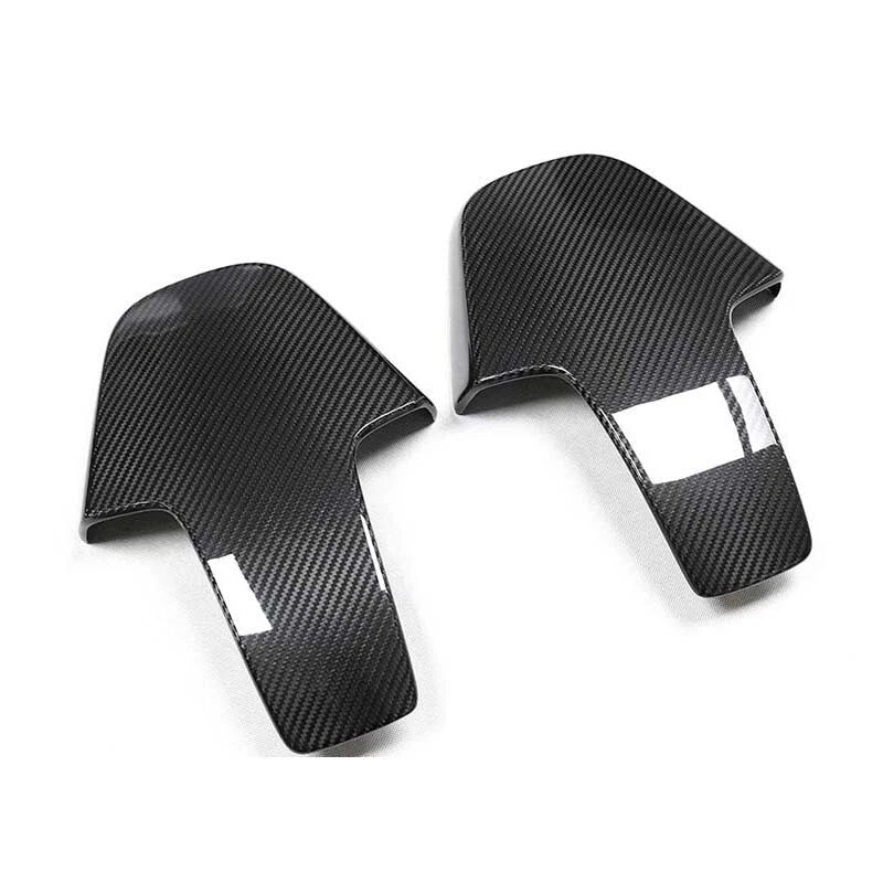 Gloss Carbon Fiber Seat Backrest Cover Trim for BMW M3 M4 G80 G82 G83 2021-2023