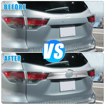 Chrome Plated ABS Rear Boot Cover Trim for Toyota Highlander (2014-2018)