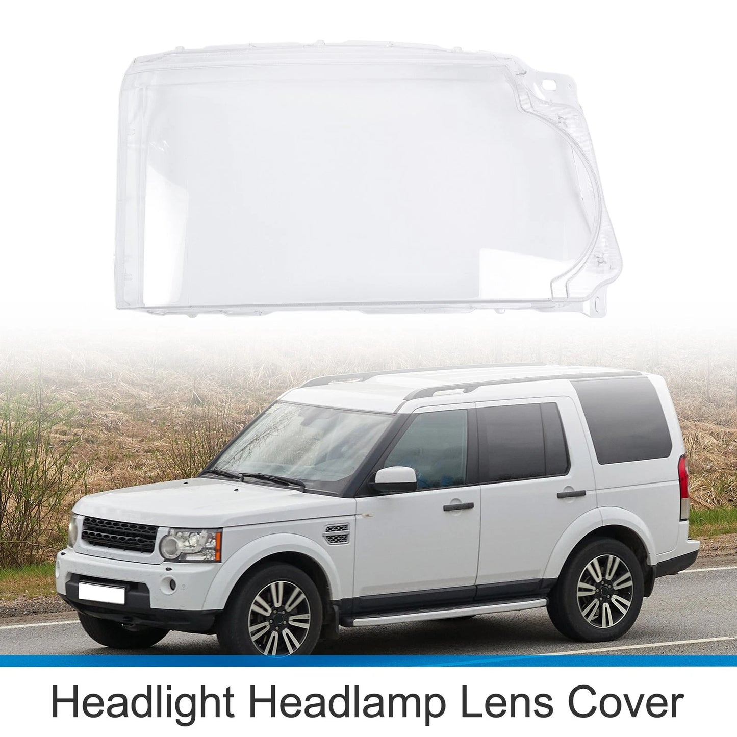 1 Pcs Front Right Headlight Lens Cover for Land Rover Discovery 4 (10-13)