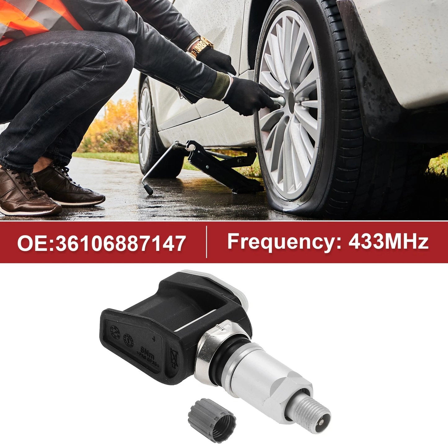 Tire Pressure Sensor 433MHz for BMW 750i (2015-2019) - 1 x Sensor