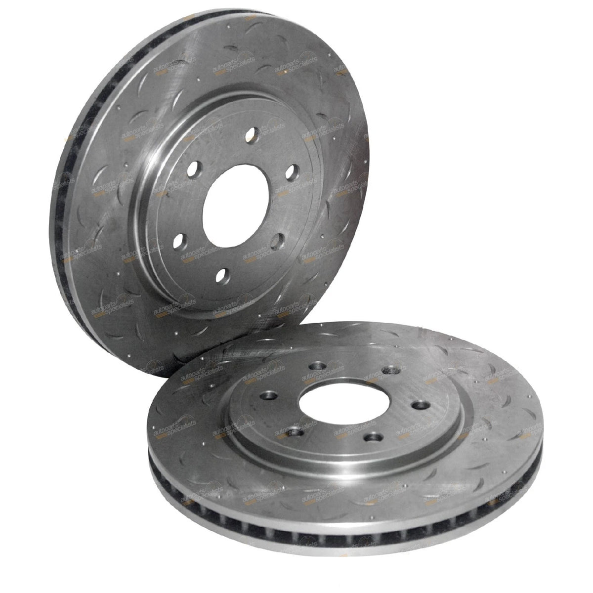 Front Drilled Slot Disc Brake Rotor Navara D40 Ute 2wd 4x4 (2005-2012)