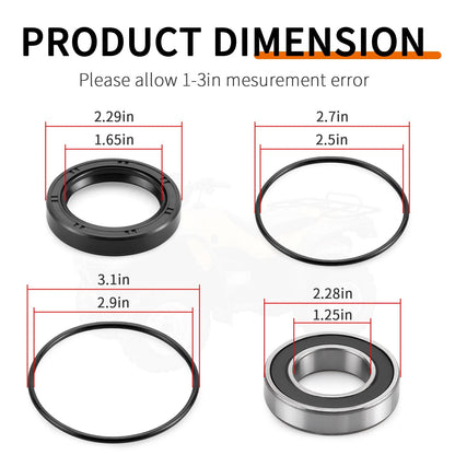 Rear Left Axle Wheel Bearing & Seal for Honda Foreman (2003–2013)