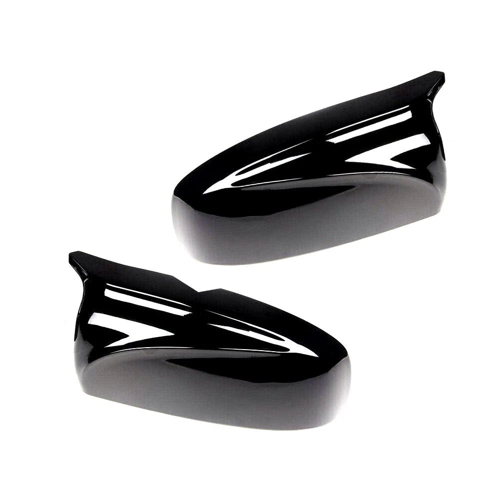 Glossy Black Rear Mirror Cover Caps for BMW X5 X6 E70 E71 (2007-2013)