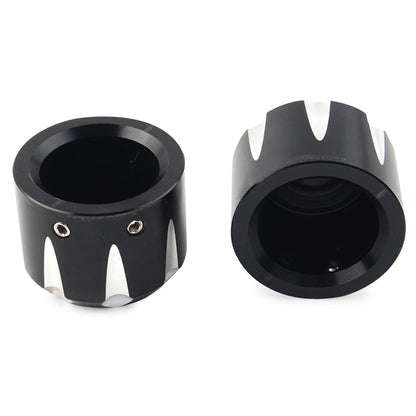 CNC Front Axle Cap Nut Covers  for Harley Touring Road King Electra Glide