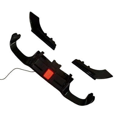 Rear Bumper Diffuser Lip w/ Square Lights for BMW 2 Series F87 M2 (16-22)