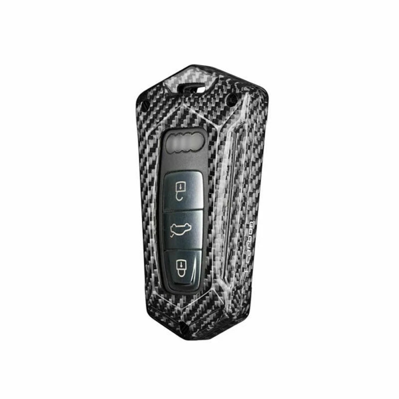 Carbon Fiber Key Fob Cover for Audi A6 A7 A8 Q8 (2019-2023)