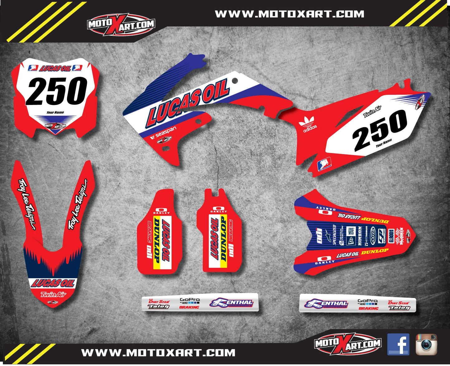 Custom Graphic Kit for Honda CRF 250 (2010-2013)