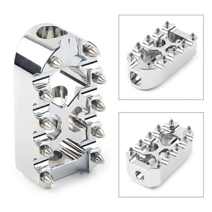 Universal Chrome Anti-Skid Gear Brake Shift Peg Pedals for Harley