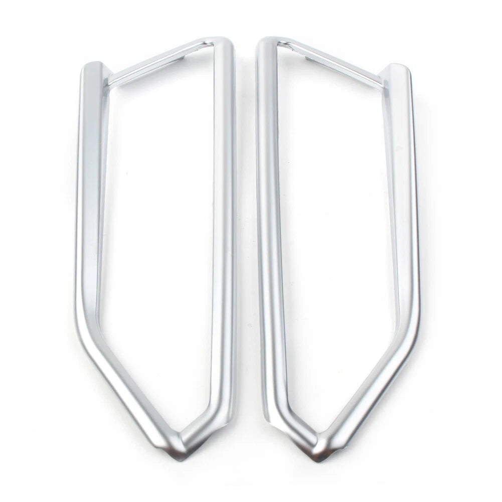 Matte Chrome Front Light Trim Accents for Honda Goldwing GL1800 (2018-2023)