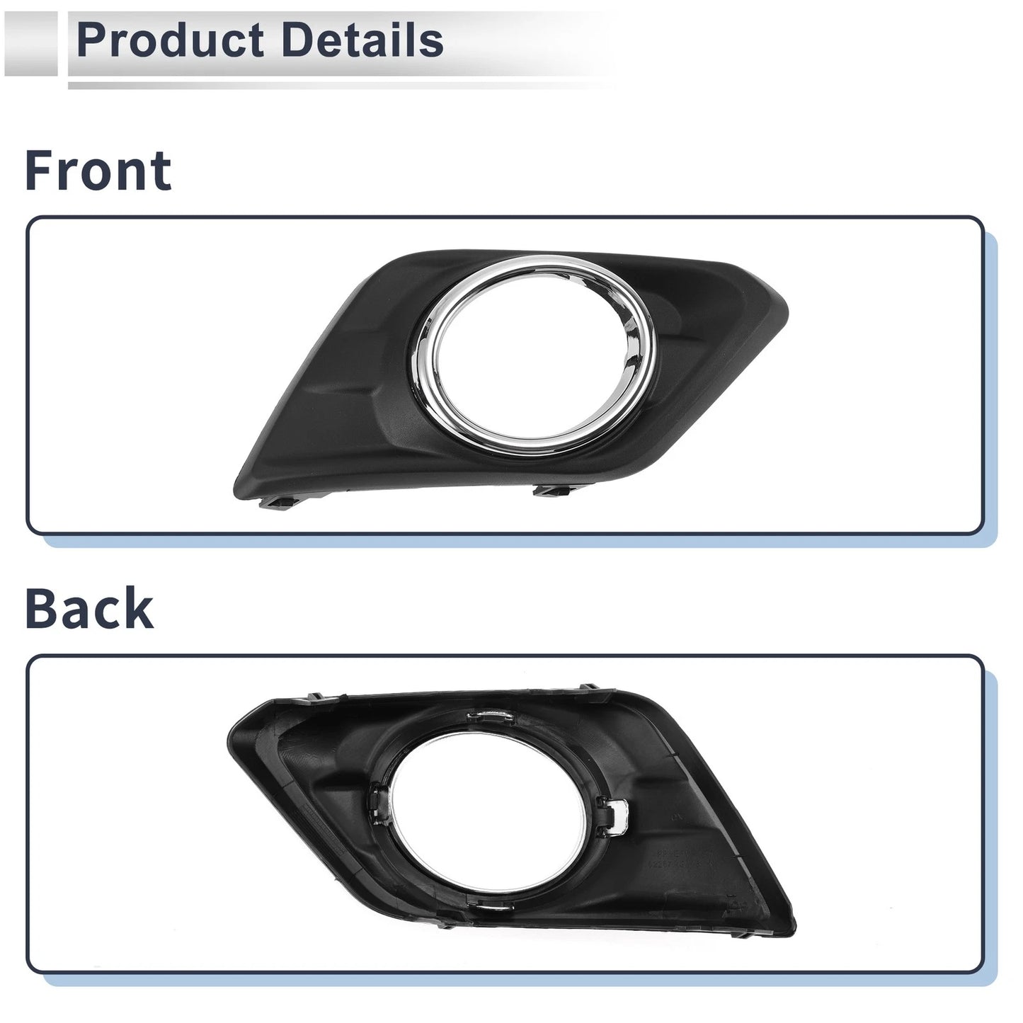 Front Right Fog Light Grill for Nissan Rogue (2014-2016)