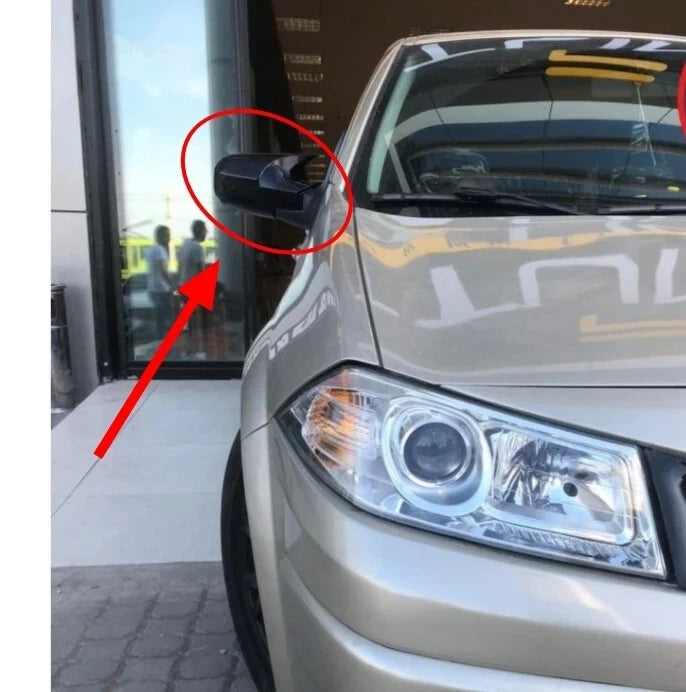 2 Piece Side View Mirror Covers for Renault Megane MK2 (2002-2008)