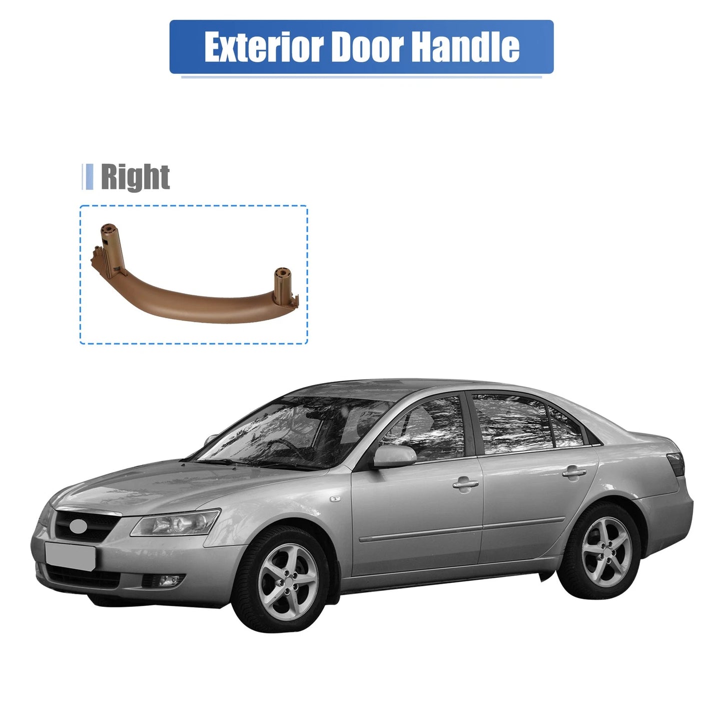 Right Interior Door Handle for BMW X5, X6 (2014-2018) - 1 x Handle