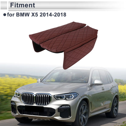 Center Console Cover with Storage Bag for BMW X5 (2014-2018) Red 1 Pair