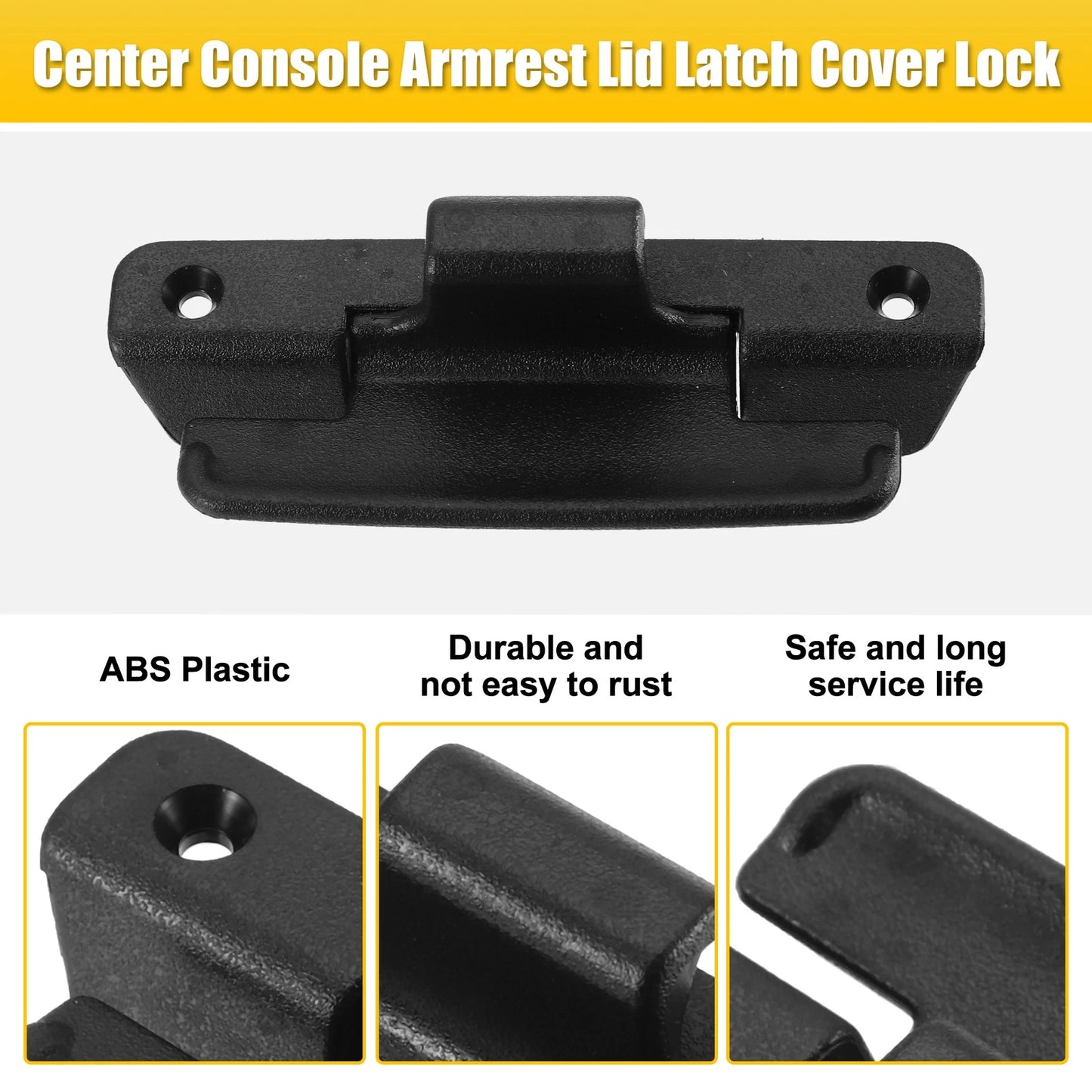 Center Console Lid Latch for Lexus LS430 (2001-2006) Black Cover