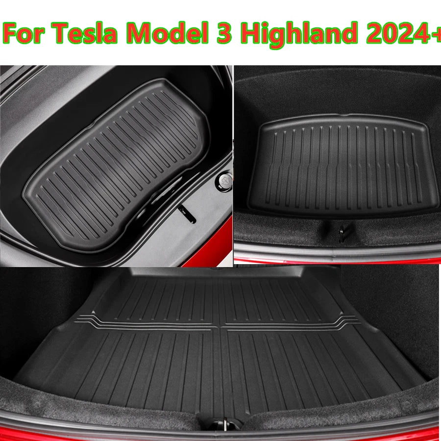 Frunk Front Trunk Under Cargo Storage Liner Mat for Tesla Model 3 Highland