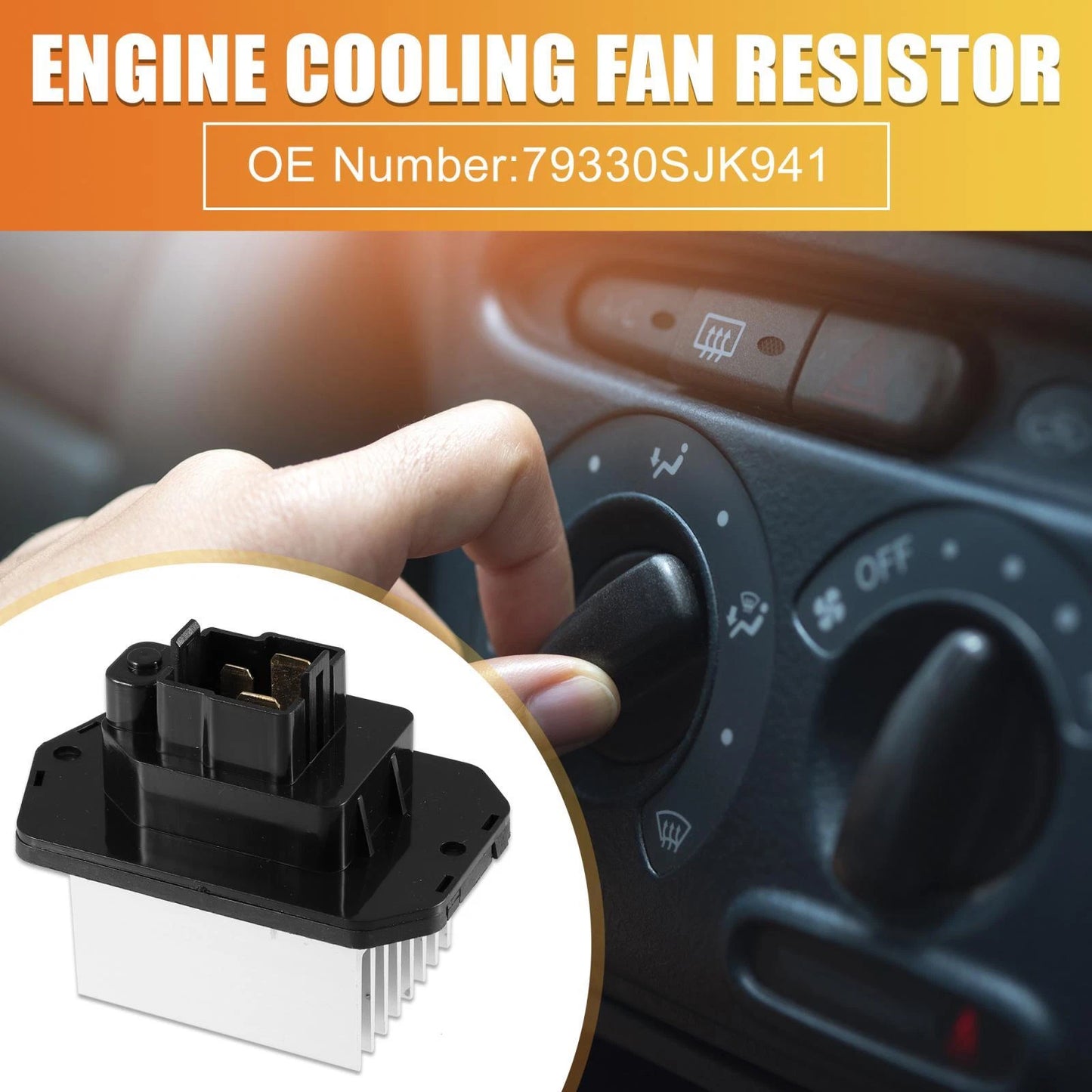 HVAC Blower Motor Resistor for Acura RL TL ZDX, Honda Ridgeline (2005-2014)