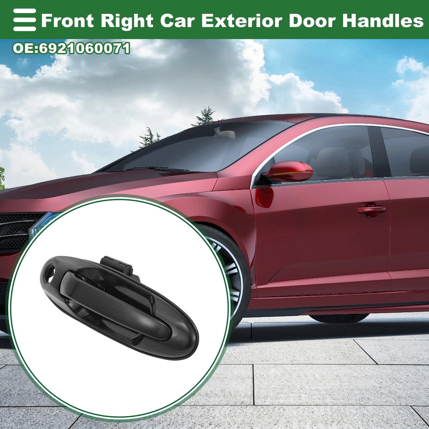 Front Right Exterior Door Handle for Toyota Land Cruiser (2008-2021)