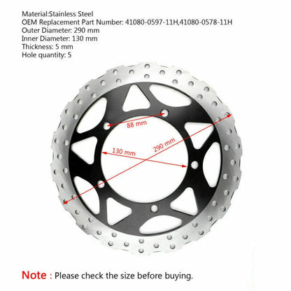 Front Brake Disc Rotor for Kawasaki EX250/250R Ninja (2013-2017)