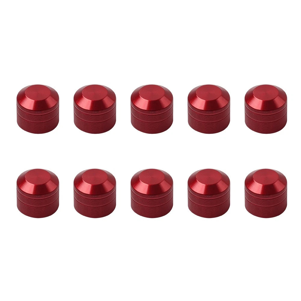 10 x Engine Cover Bolts Screw Caps CNC Red for Harley Twin Cam Electra Glide Dyna