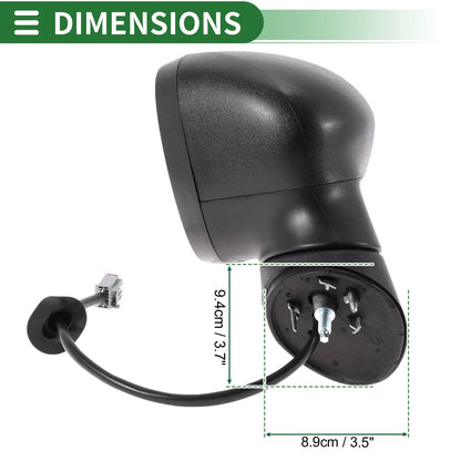 Left Side Door Mirror for Ford Fiesta MK7 (2012-2017)