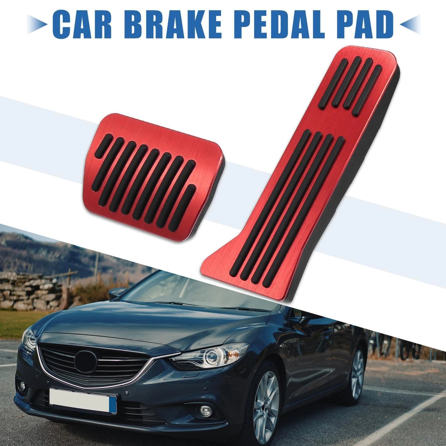 Foot Pedal Pads Gas Brake Covers for Mazda 2 3 CX-3 CX-5 CX-9 (2011-2023)