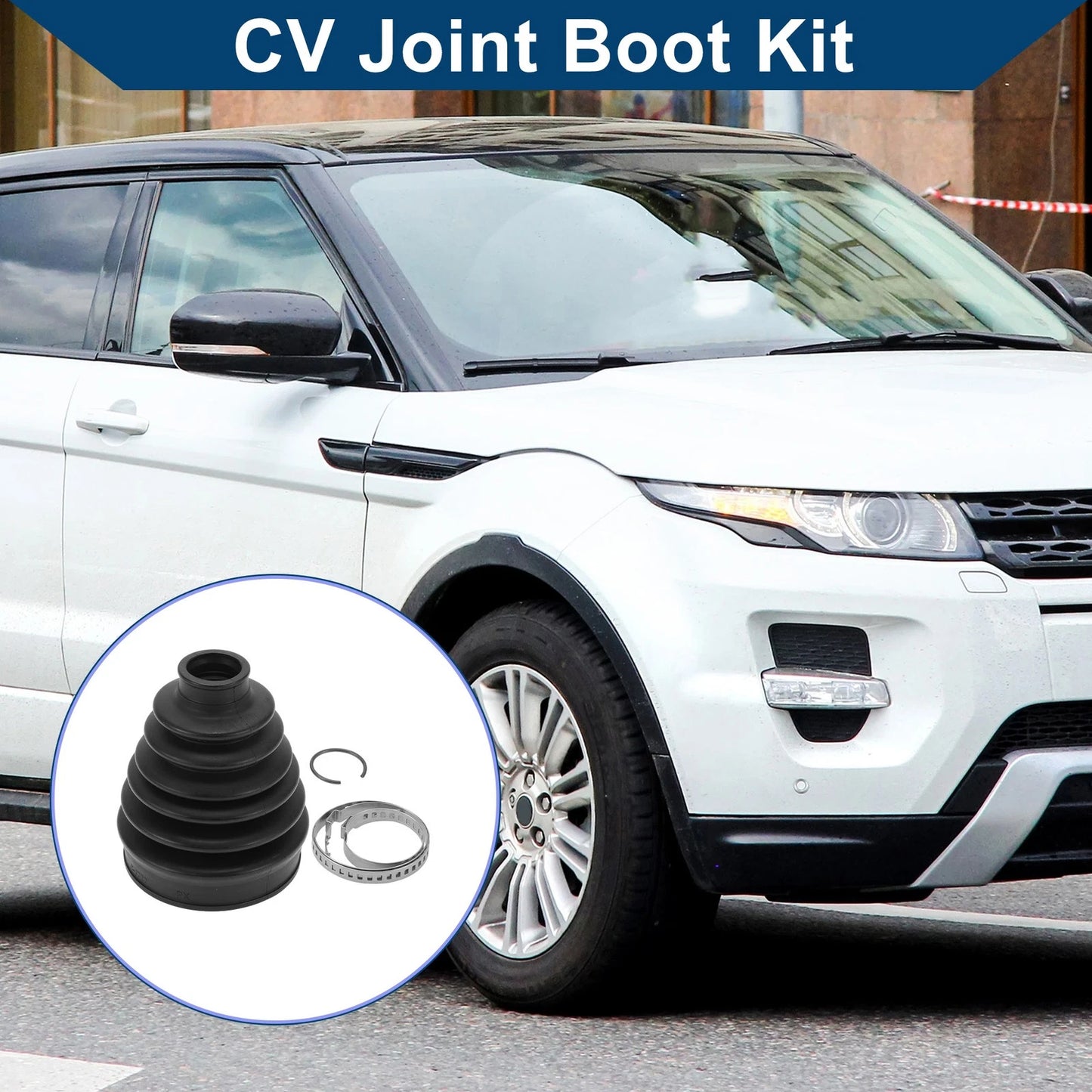 Outer CV Joint Boot Kit w/ Clamps for Land Rover Range Rover Evoque (2012-2018)