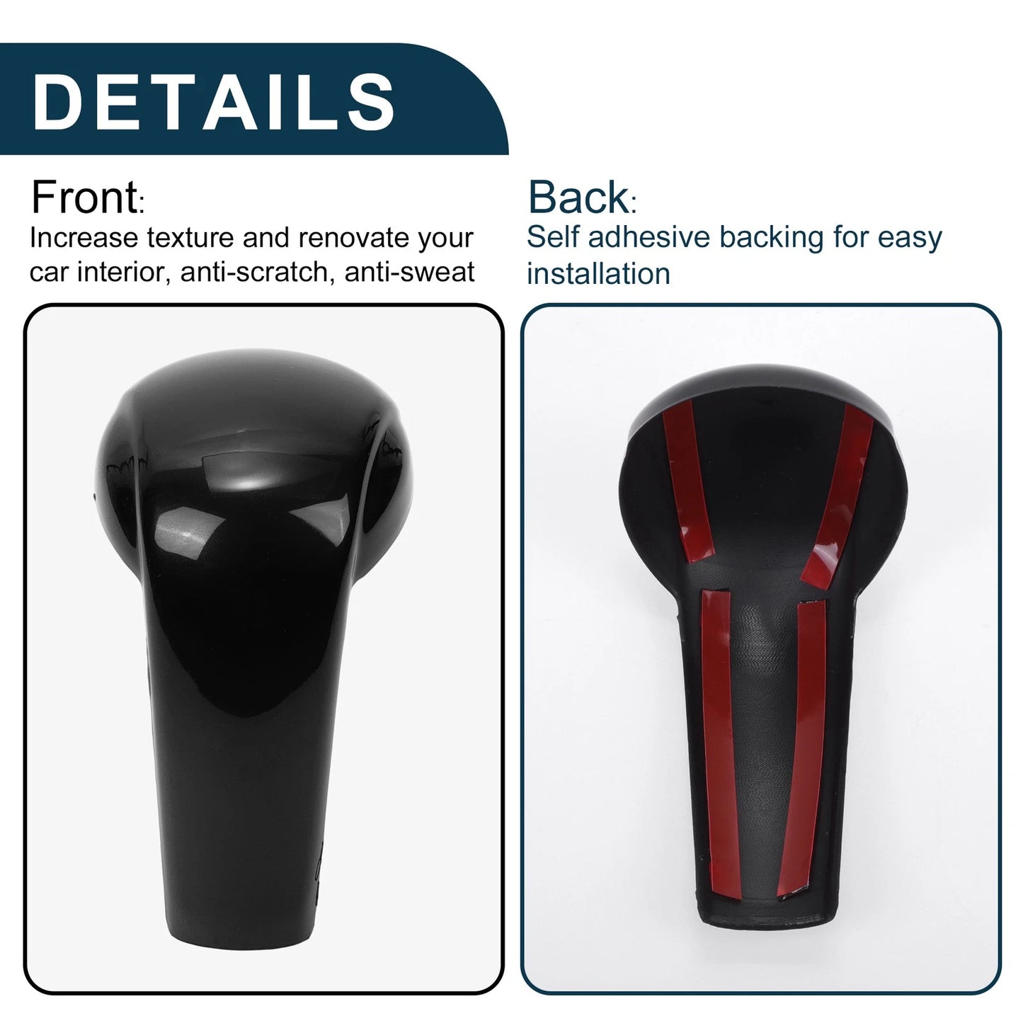 Black Gear Shift Knob Cover for Mazda CX-5 (2017-2023) 1 Pcs