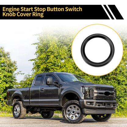 Engine Start Stop Button Switch Knob Cover for Ford Maverick (2022) Black