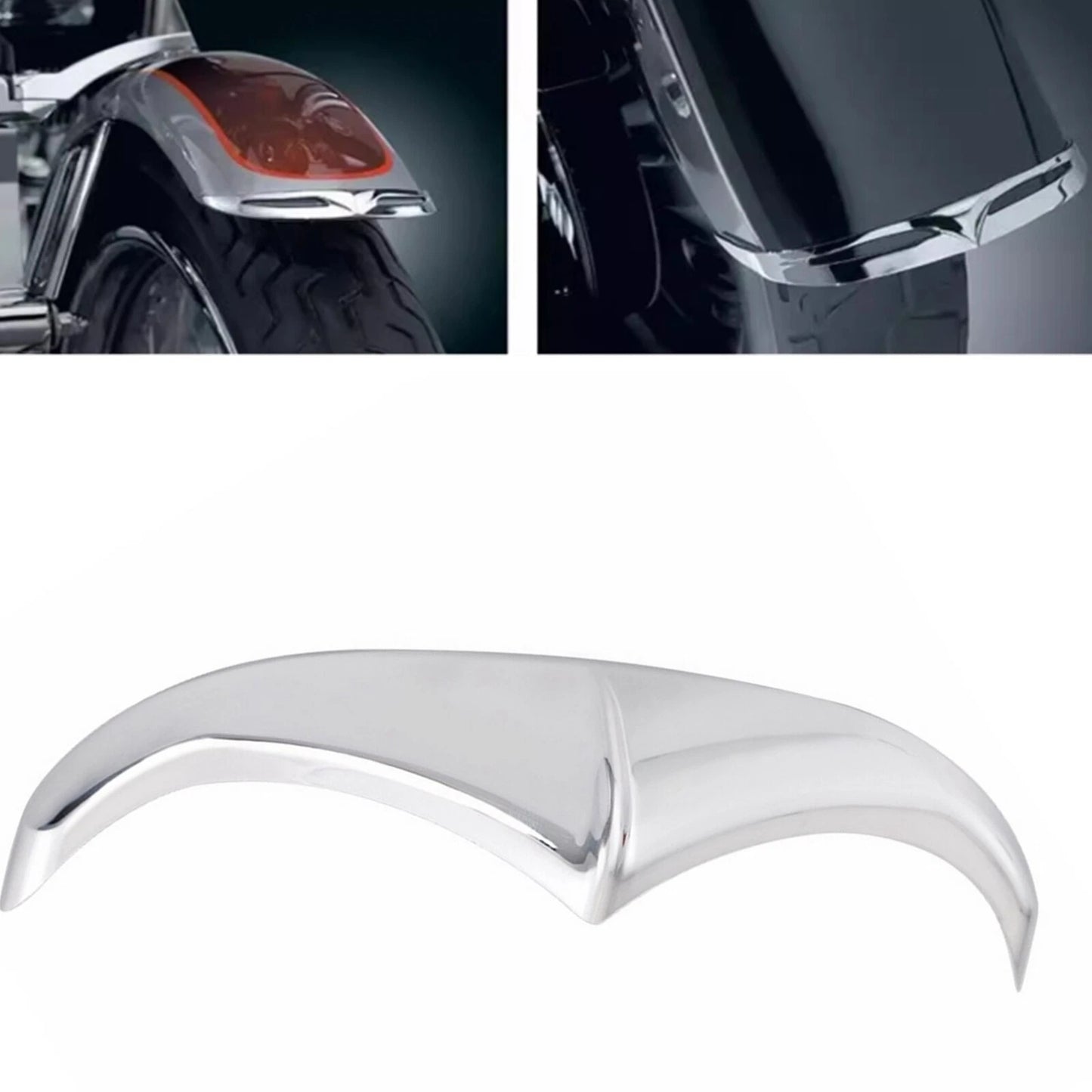 Black ABS Front Fender Accent Trim for Harley Road King (2004-2023)