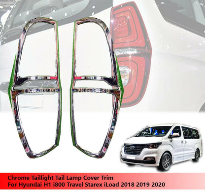 Chrome Tail Light Covers for Hyundai H1 (2018-2020)