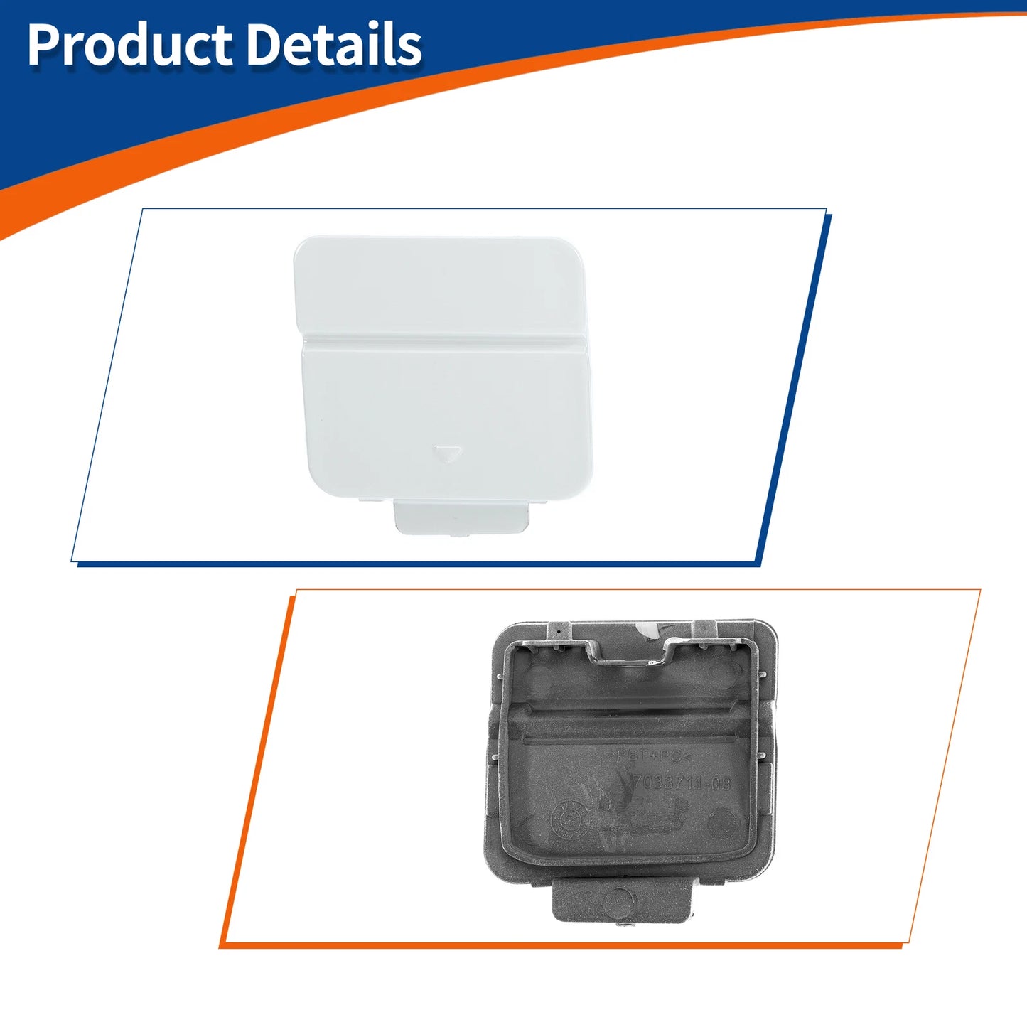Rear Bumper Tow Hook Cover for BMW 525i 530i 545i 550i (2001-2007)
