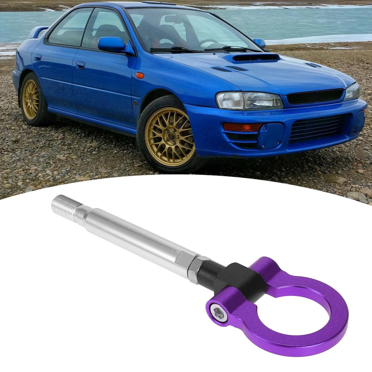 Purple Front Bumper Tow Hook Screw for Subaru Impreza WRX BRZ (2012-2020)