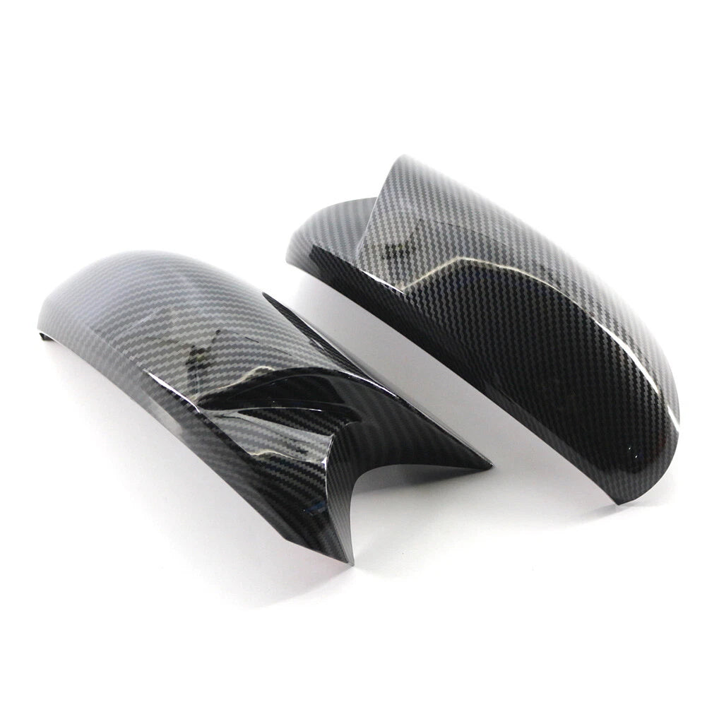 Gloss Black Rearview Mirror Cover Caps for BMW E81 E82 E87 E88 E90 E91 E92 (2007-2013)