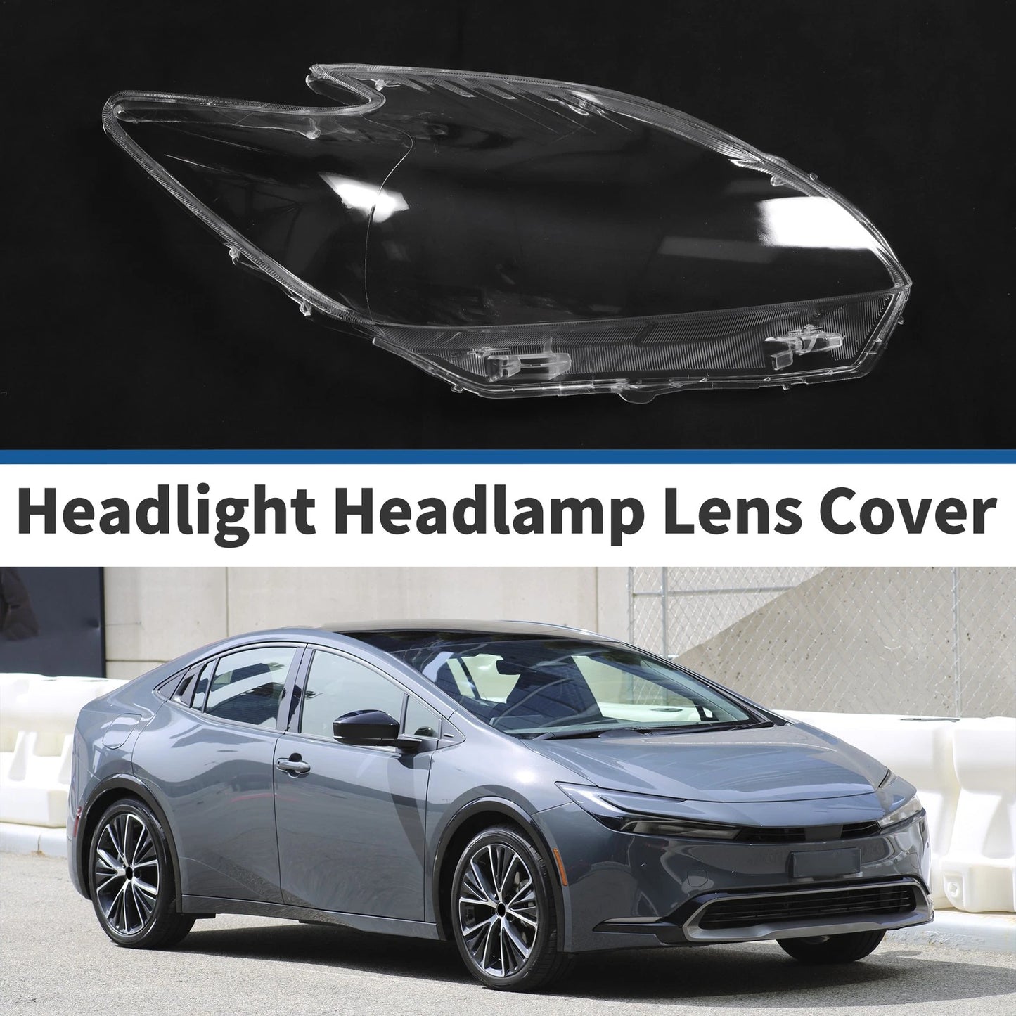 Car Front Right Headlight Lens Cover for Toyota Prius (2010-2012)