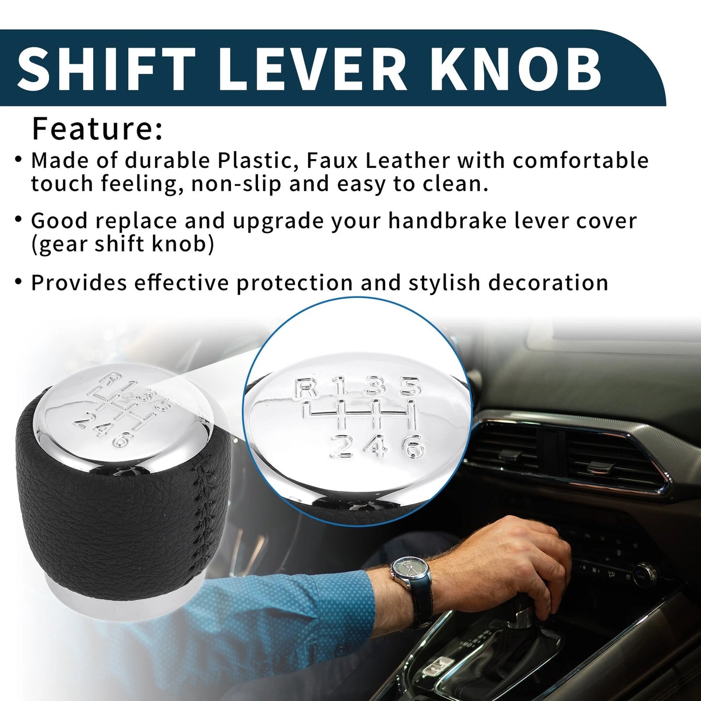 6 Speed Manual Gear Shift Knob for Toyota Auris (2008-2018)