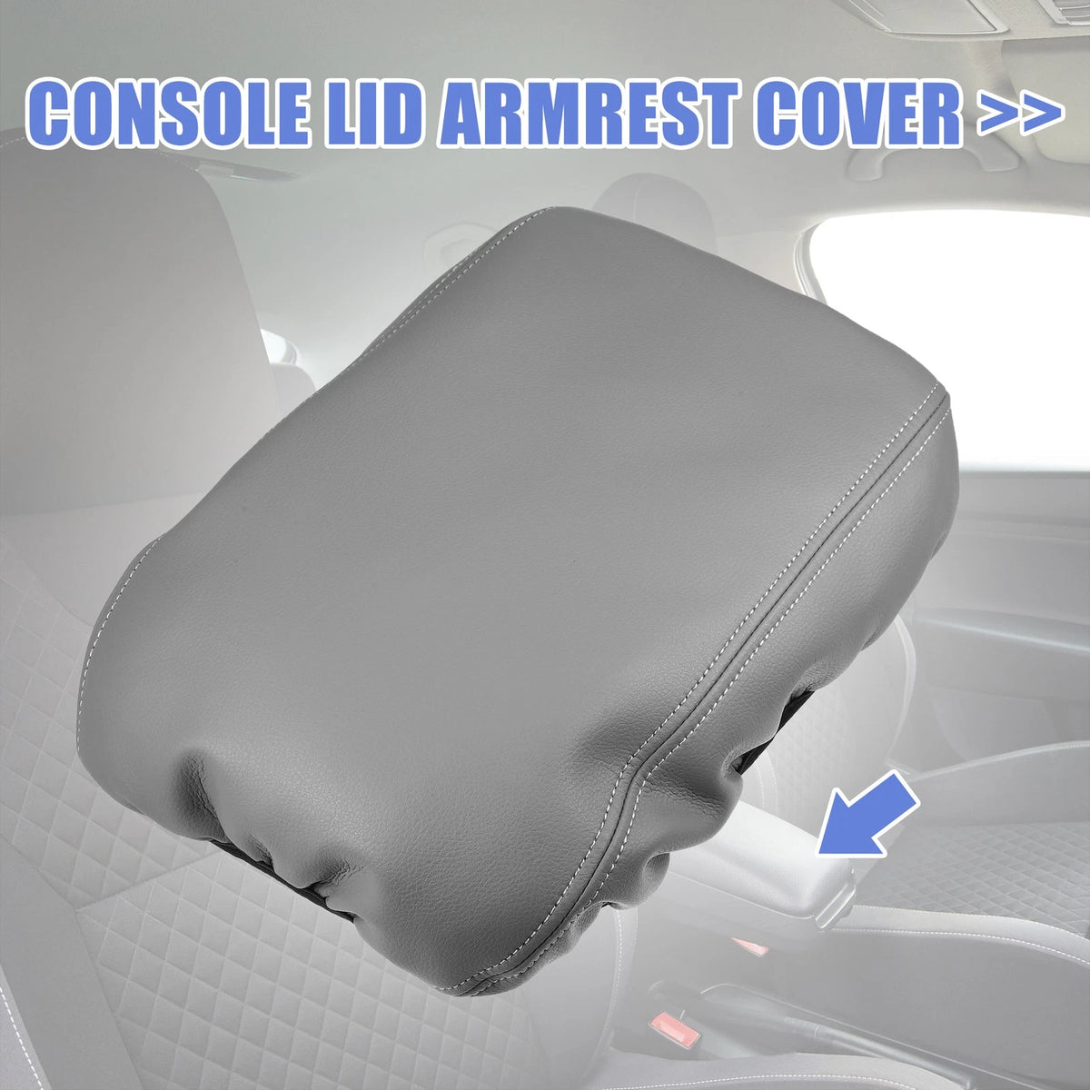 Gray Center Armrest Cover for Honda Accord (2018-2022)