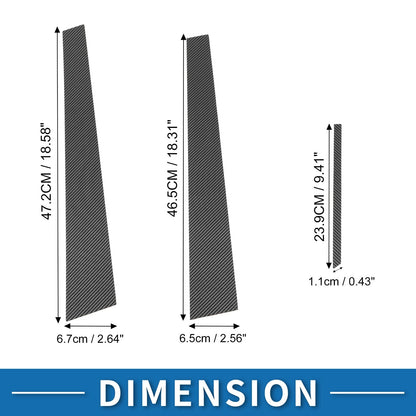 6 x Door Pillar Window Trim for Toyota Camry (2002–2006)
