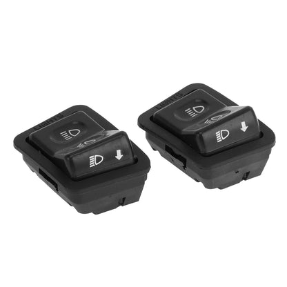 2 x Headlight Push Button Switch for DC Scooter Motorcycle