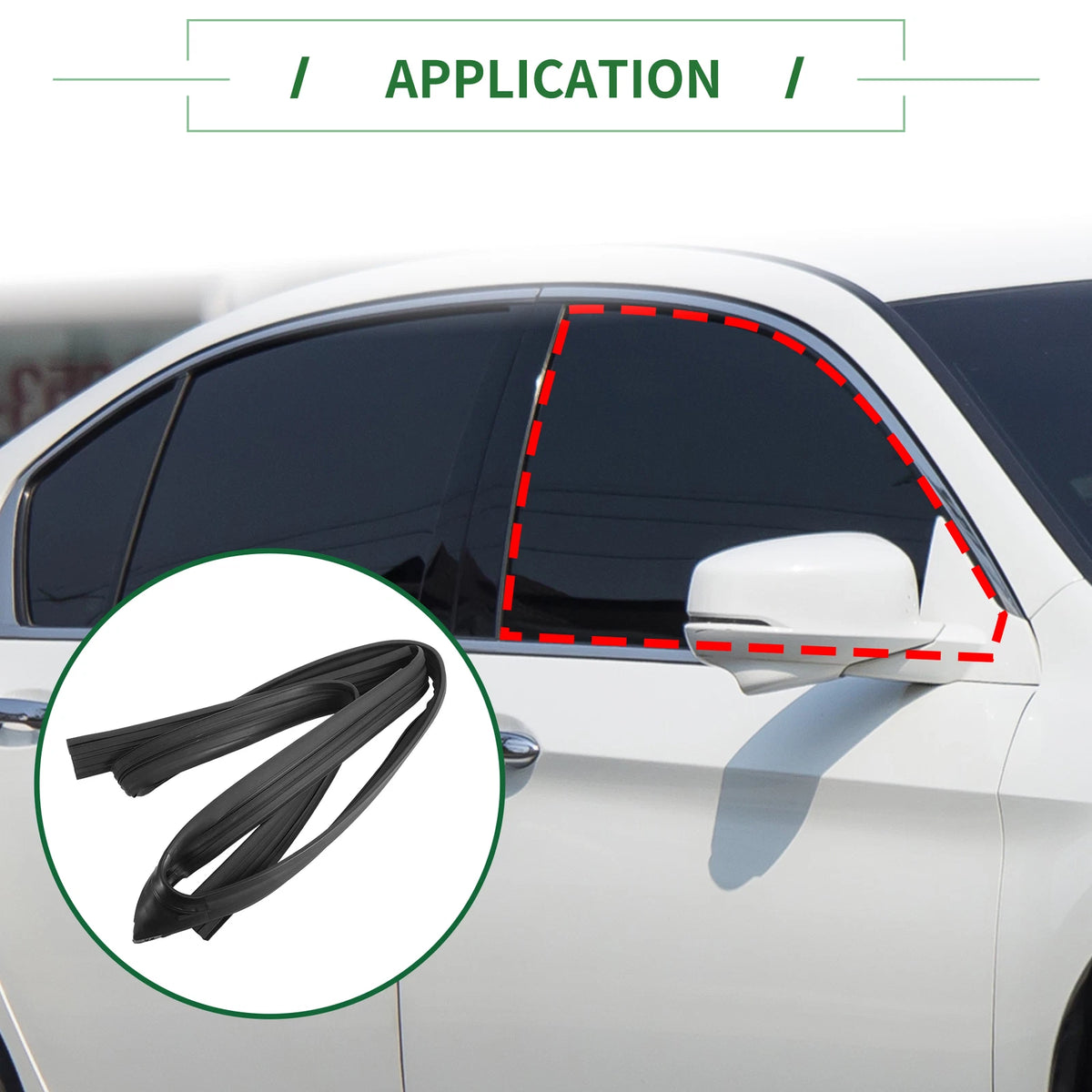 Front Right Door Window Seal Strip for Honda Accord (2018-2023)