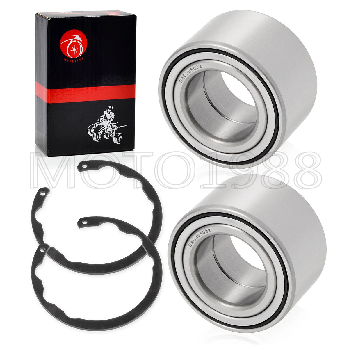 2 x Wheel Bearings 30x55x32 + CIRCLIP for Kawasaki Teryx (2008–2019)