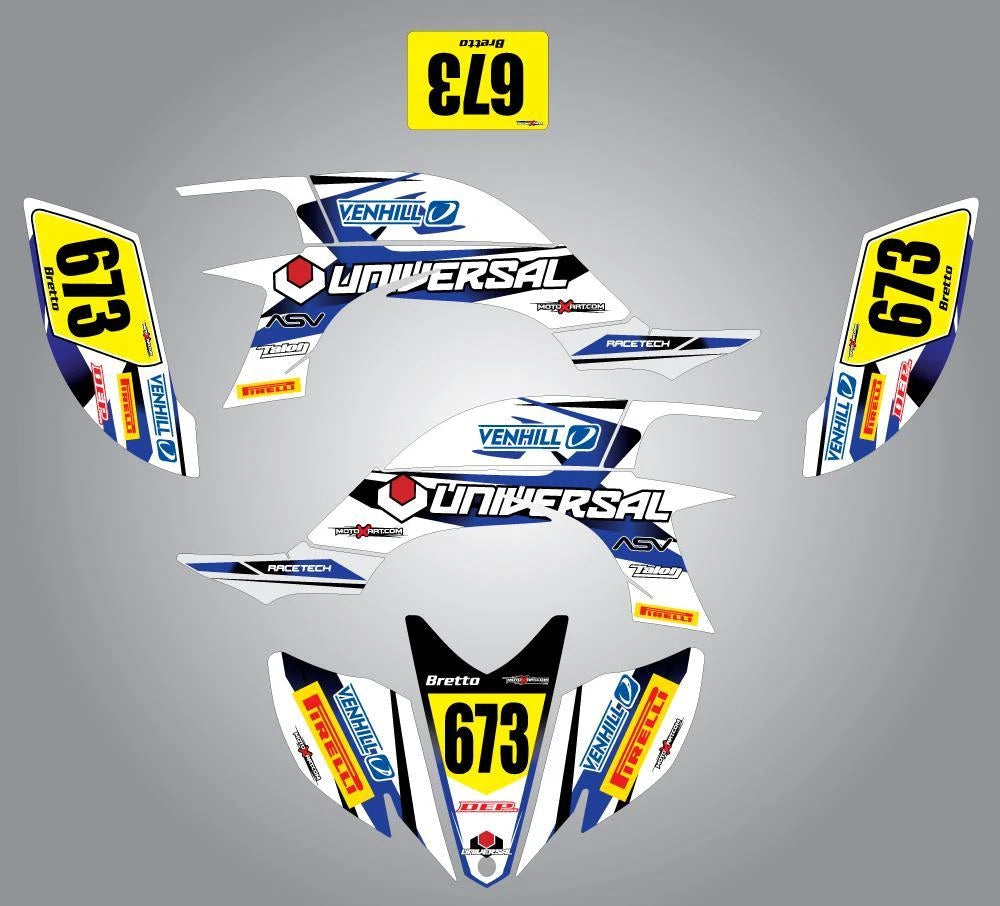 Custom Graphics Kit for Yamaha YFZ ATV 2003-2008 - Storm Style Stickers