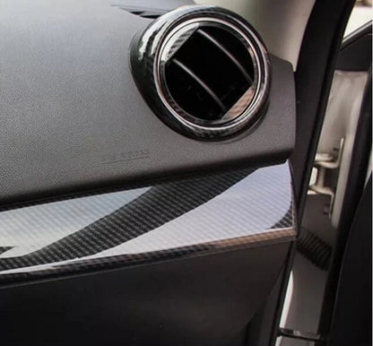 2 x ABS Carbon Fiber Style Interior Side Vent Cover Trim for Mazda 3 (2010–2013)